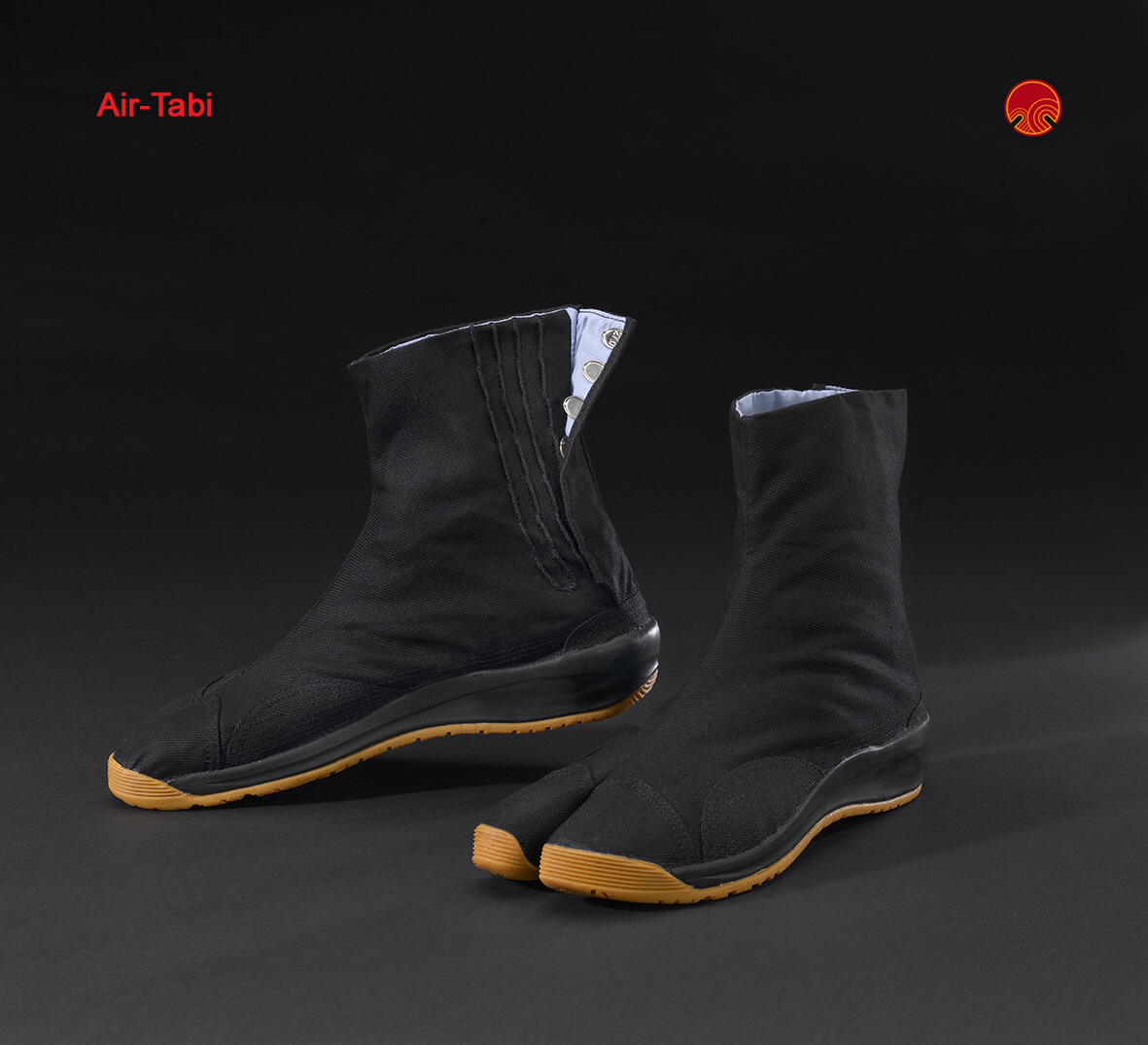 Japanese Matsuri Air Tabi-Shoes in black (66)