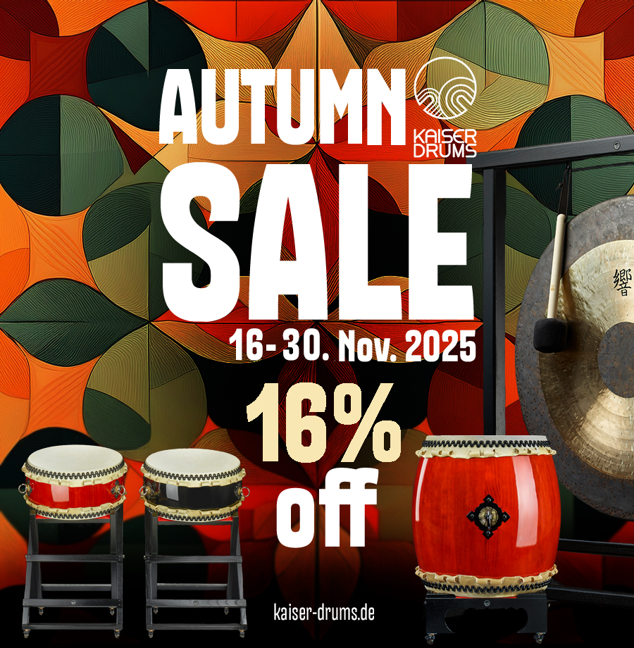 16% OFF! Autumn SALE at KAISER DRUMS from 16. - 30. November 🍁🎉🥁