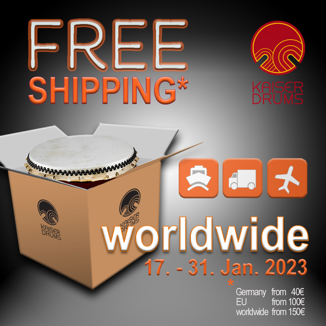 free shipping * worldwide from 17.-31. January 2023