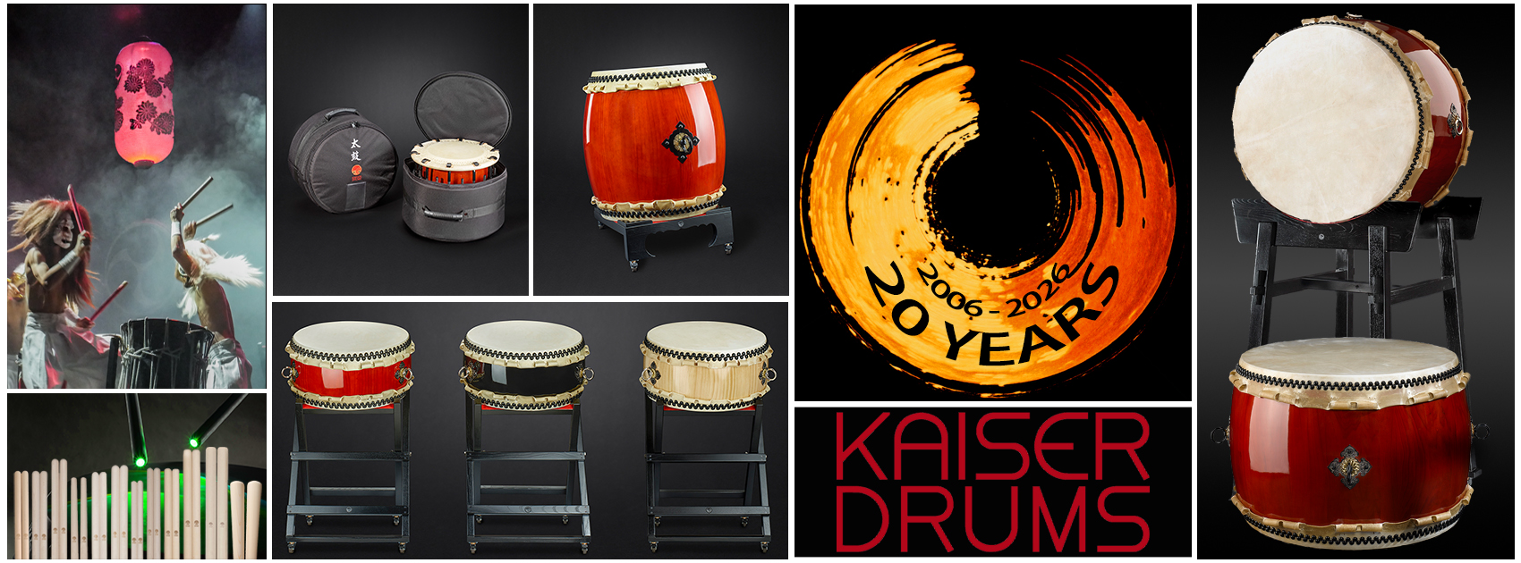 Taiko drum collection / KAISER DRUMS