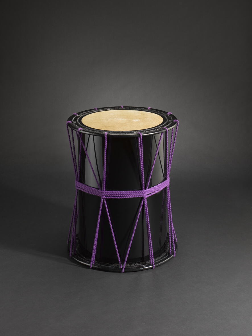 Katsugi-Daiko drum in shiny-black 45cm (595)