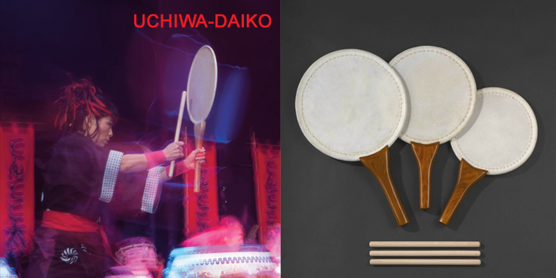 Uchiwa-Daiko (24cm, 27cm, 30cm & 39cm)  90 / 100 / 125 / 195
