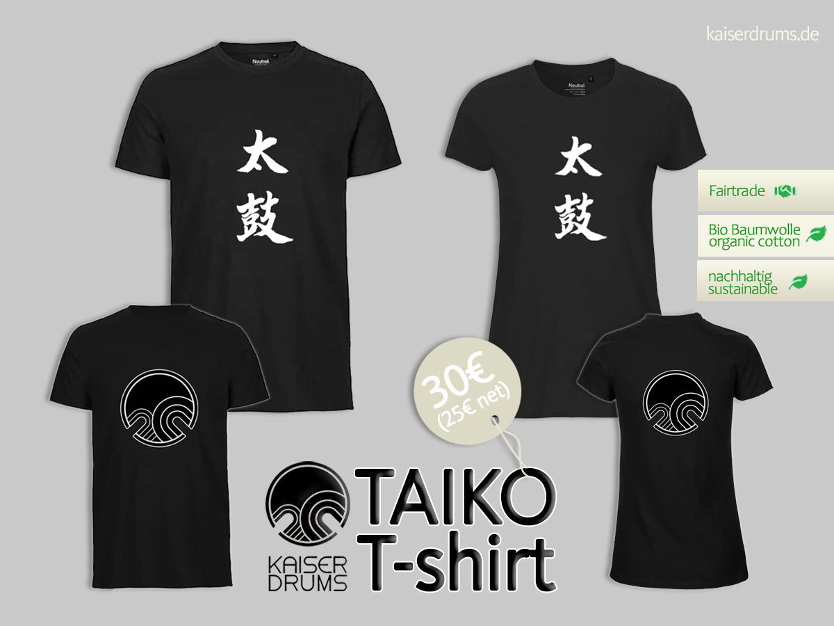 TAIKO T-shirts  (30 / 25 net) 