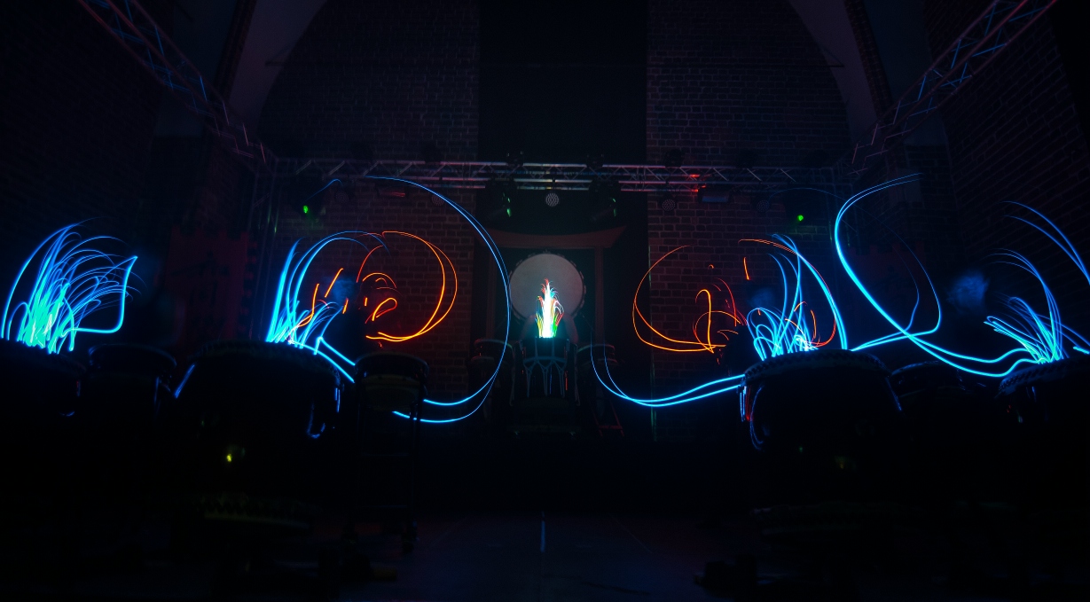 Led-Taiko Bachi in Action - 75�/pair